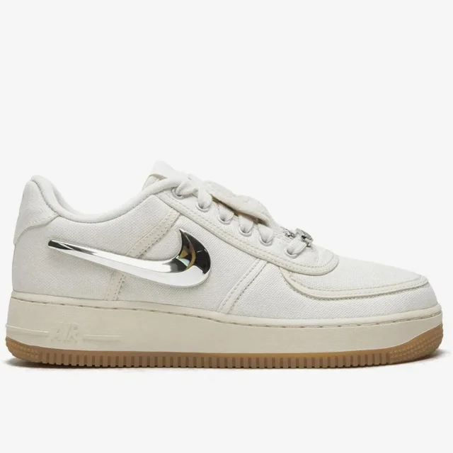 کتونی نایک ایر فورس ۱ بدون ساق ترویس اسکات سفید Nike Air force 1 Travis Scott Cactus Jack White