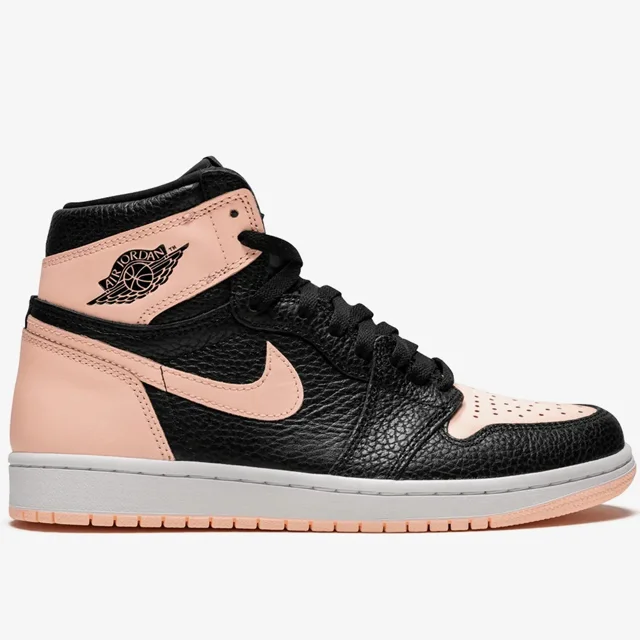 کتونی نایک ایر جردن ۱ ساقدار صورتی مشکی Nike Air Jordan 1 High Pink And Black
