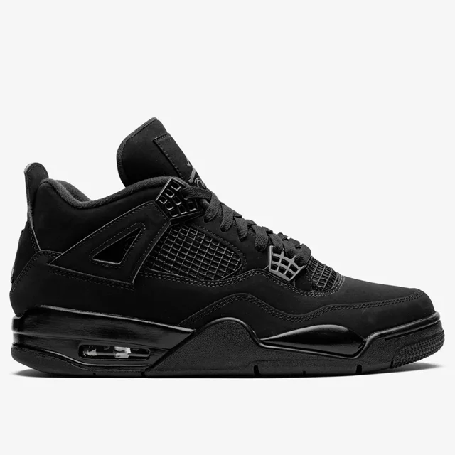 کتونی نایک جردن ۴ تمام مشکی بلک کت Nike Air Jordan 4 Full Black