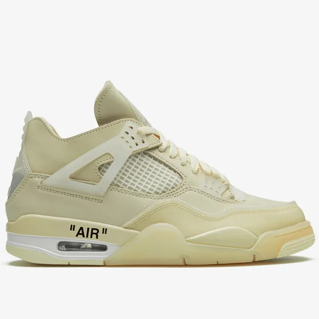 کتونی نایک ایر جردن ۴ آف وایت کرم سایل Nike Air Jordan 4 Off-White Cream (Sail)