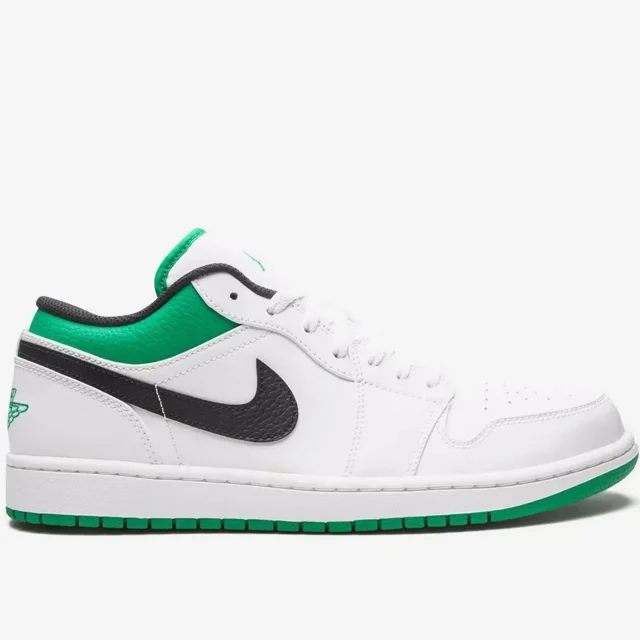 کتونی نایک ایرجردن ۱ بدون ساق سبز لاکی Nike Air Jordan 1 Low Lucky Green